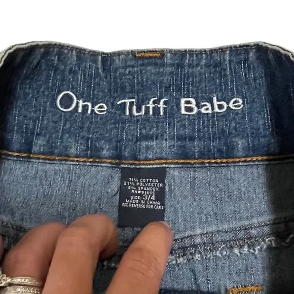 ONE Tuff Babe Denim Mini Skirt - Picture 8 of 8